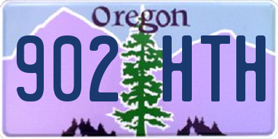 OR license plate 902HTH