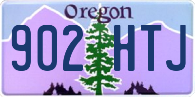 OR license plate 902HTJ