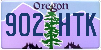 OR license plate 902HTK