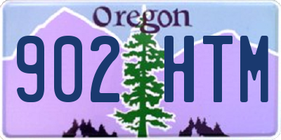 OR license plate 902HTM