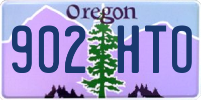 OR license plate 902HTO