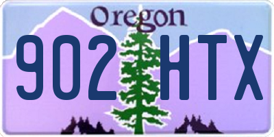 OR license plate 902HTX
