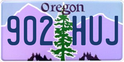 OR license plate 902HUJ