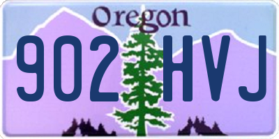 OR license plate 902HVJ