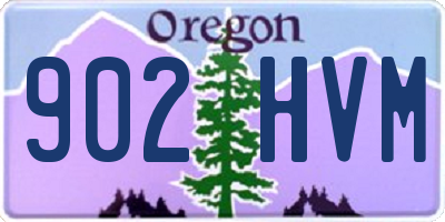 OR license plate 902HVM