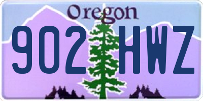 OR license plate 902HWZ