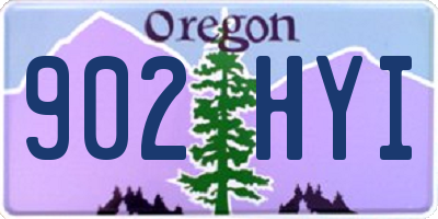 OR license plate 902HYI