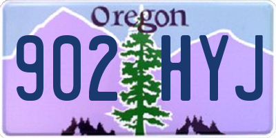 OR license plate 902HYJ