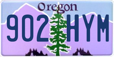 OR license plate 902HYM