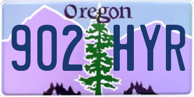 OR license plate 902HYR
