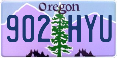 OR license plate 902HYU