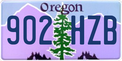 OR license plate 902HZB