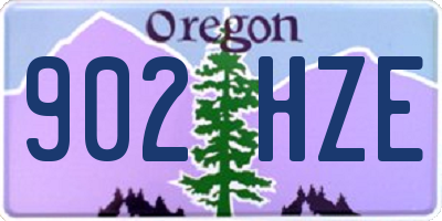 OR license plate 902HZE