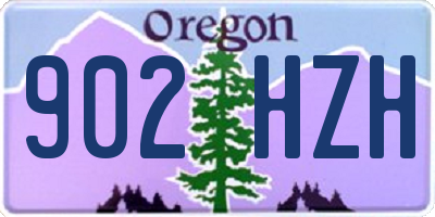 OR license plate 902HZH