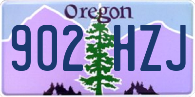 OR license plate 902HZJ