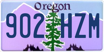 OR license plate 902HZM