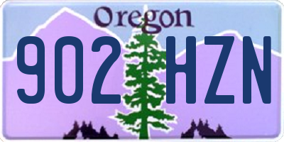 OR license plate 902HZN