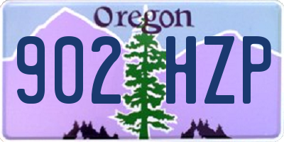 OR license plate 902HZP