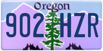 OR license plate 902HZR