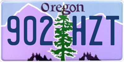 OR license plate 902HZT