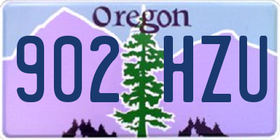 OR license plate 902HZU