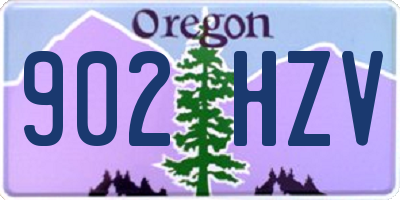 OR license plate 902HZV
