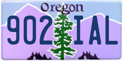 OR license plate 902IAL