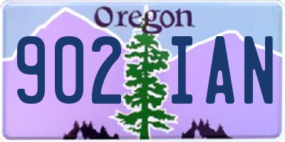 OR license plate 902IAN