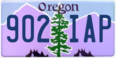 OR license plate 902IAP