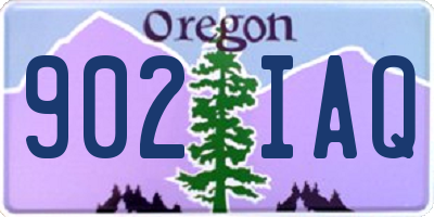 OR license plate 902IAQ