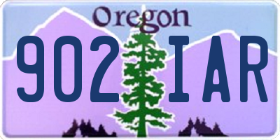 OR license plate 902IAR