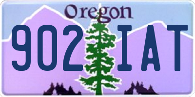 OR license plate 902IAT