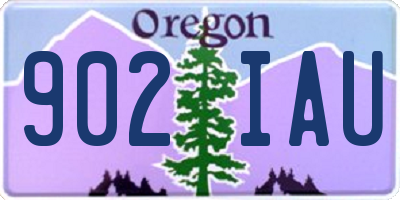 OR license plate 902IAU