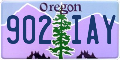 OR license plate 902IAY