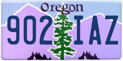 OR license plate 902IAZ