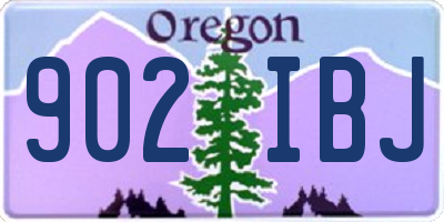 OR license plate 902IBJ