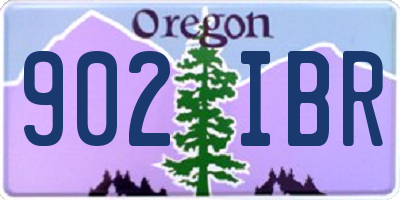 OR license plate 902IBR