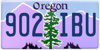 OR license plate 902IBU