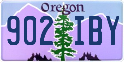 OR license plate 902IBY
