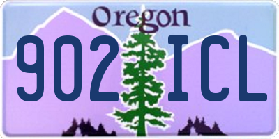 OR license plate 902ICL