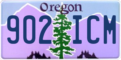 OR license plate 902ICM