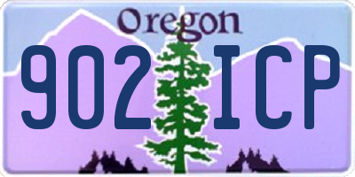 OR license plate 902ICP