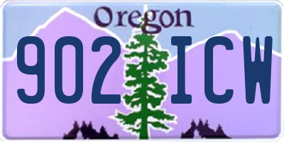OR license plate 902ICW