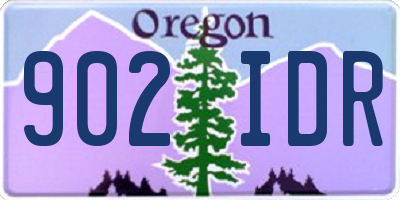 OR license plate 902IDR
