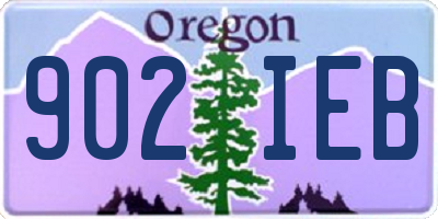 OR license plate 902IEB