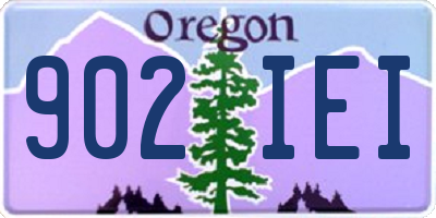OR license plate 902IEI