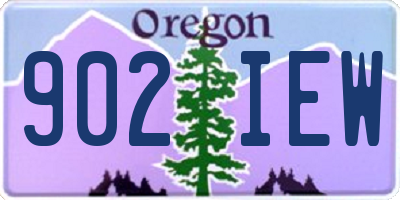 OR license plate 902IEW