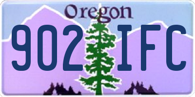 OR license plate 902IFC