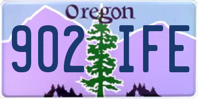 OR license plate 902IFE