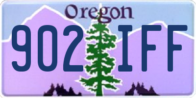 OR license plate 902IFF